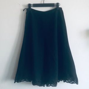 Linen a line skirt